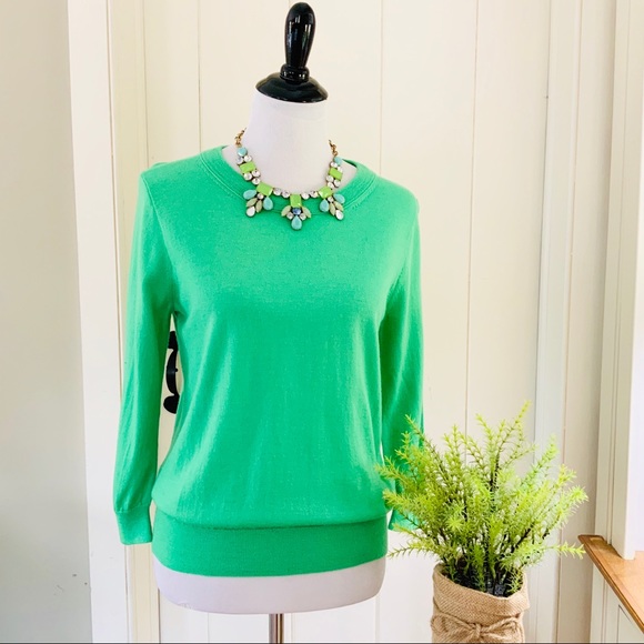 J. Crew Sweaters - J CREW Kelly Green 100% Merino Wool Sweater J. Crew Sweaters - J CREW Kelly Green 100% Merino Wool Sweater